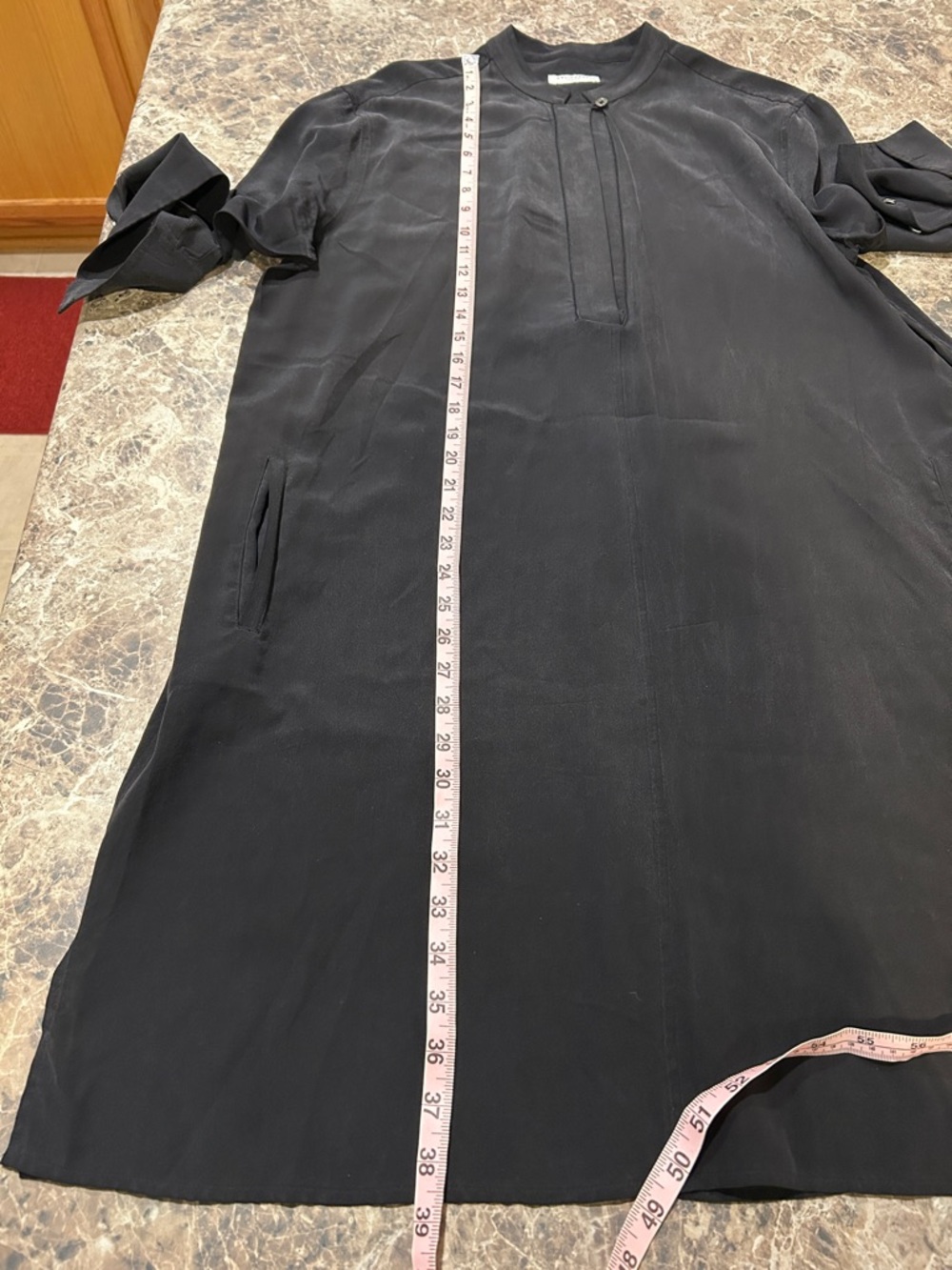 Equipment Femme 100% Silk Long Sleeve Midi Dress - Picture 9 of 9